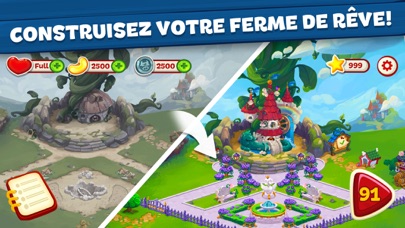 Screenshot #1 pour Wild Farm Match-3 Adventure