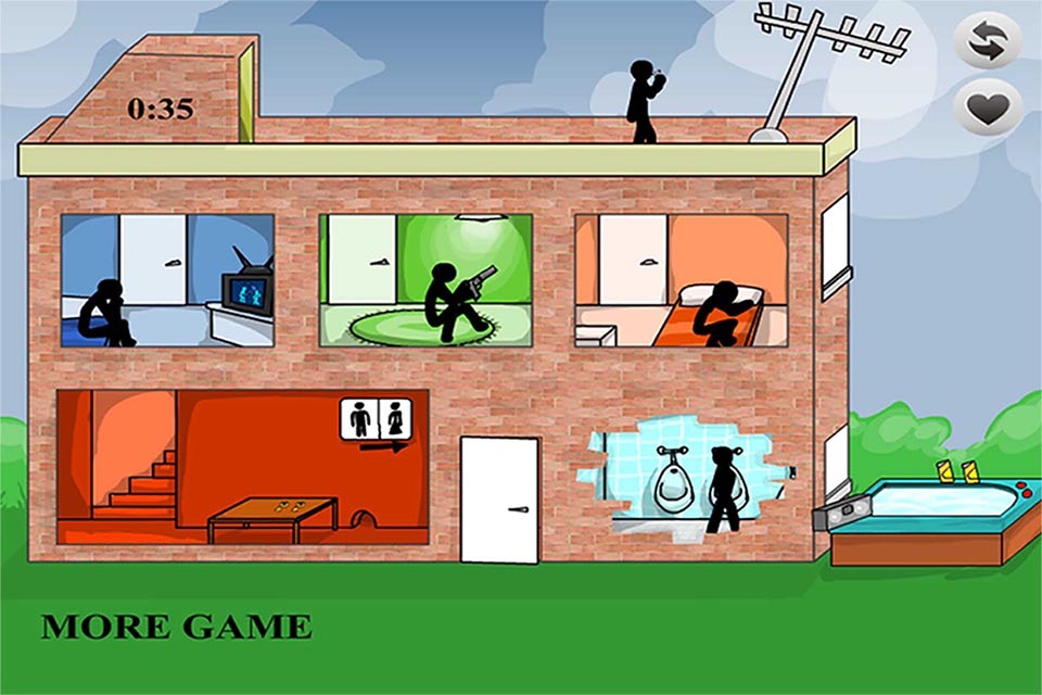 Stickman Crime:Deadly Motel screenshot 4