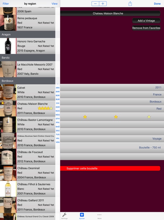 Wine Cellar HD screenshot-3