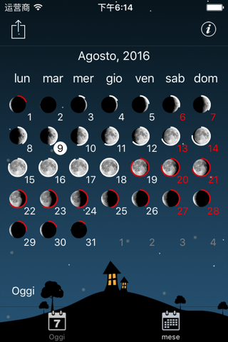 Moon phases calendar and sky screenshot 4