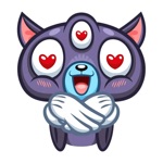 Psy Cat Stickers
