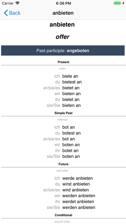 German Verb Blitz screenshot-7