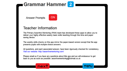 PAM Grammar Hammer 2 screenshot 2