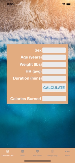 Calories Burned by Heart Rate