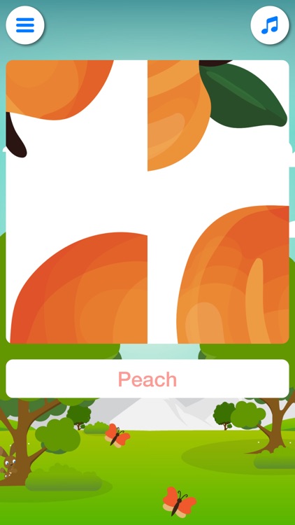 Fruit puzzles - learn fruits