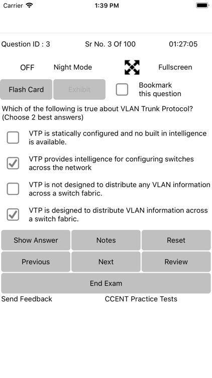 Exam Sim For CCENT 100-105