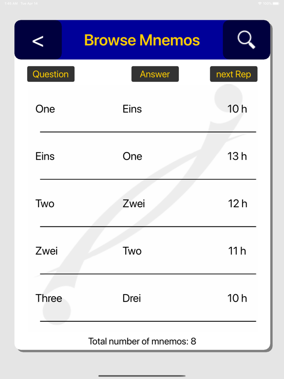 Screenshot #6 pour MyNemonist Alpha