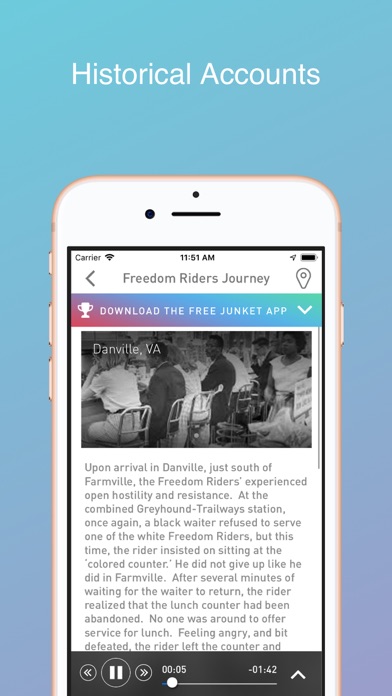 How to cancel & delete Freedom Riders Tour from iphone & ipad 4