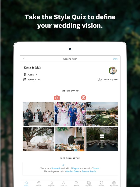 The Knot Wedding Planner: Ideas, Wedding Countdown, Checklist, Vendors, and More screenshot