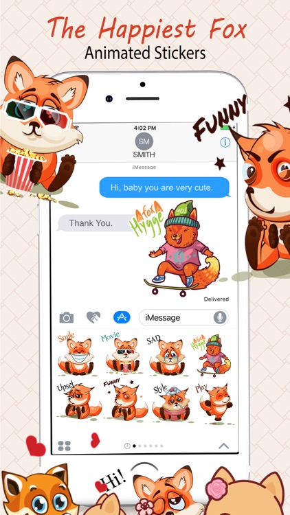 Cute Fox Stickers screenshot-4
