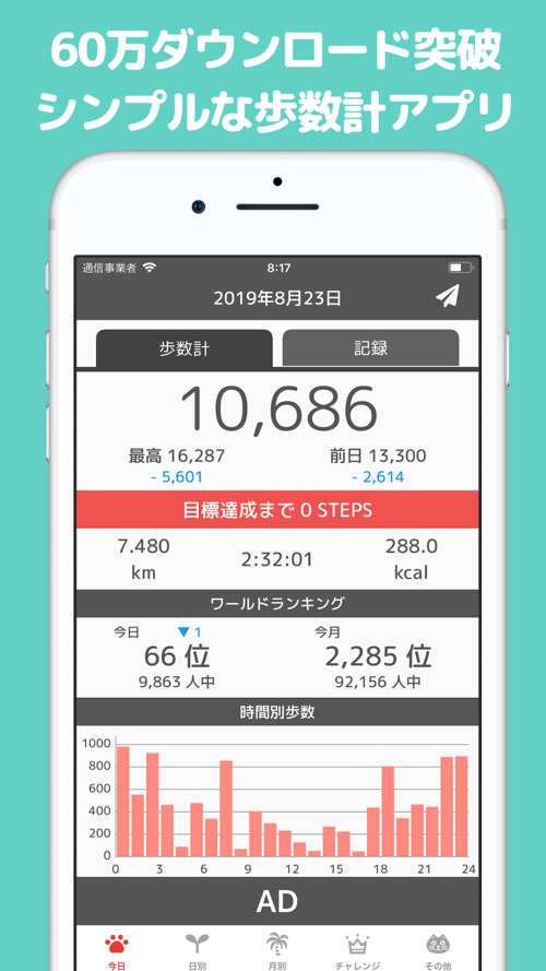 歩数計popopo シンプルで多機能な歩数計 Free Download App For Iphone Steprimo Com