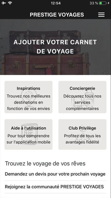 Prestige Voyages - Carnet