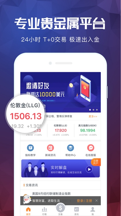 鑫汇宝贵金属Pro—现货黄金贵金属投资软件