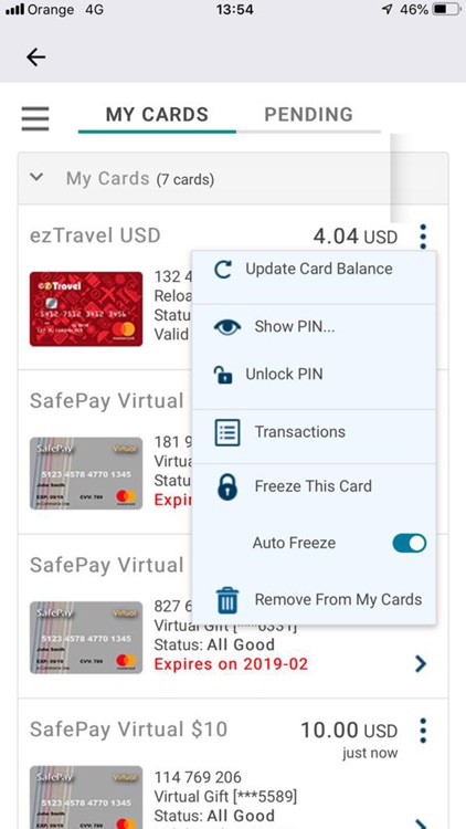 Safepay cards screenshot-3