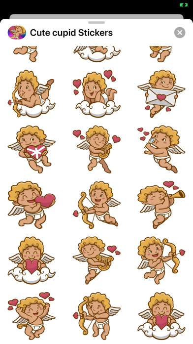New Cute Cupid Stickers HD screenshot 2