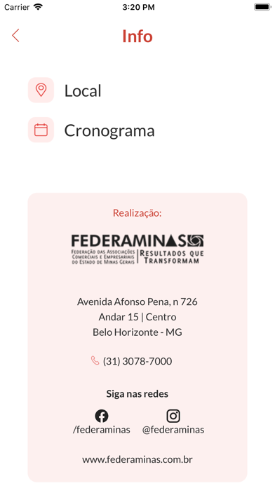 How to cancel & delete Federaminas Eventos from iphone & ipad 3