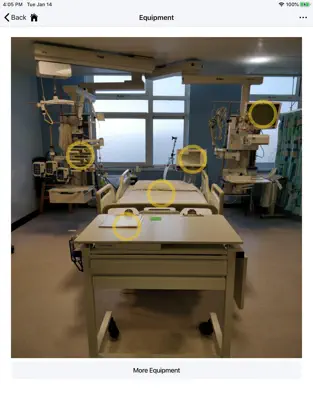 Obrázek 6 Critical Care Visitors iphone