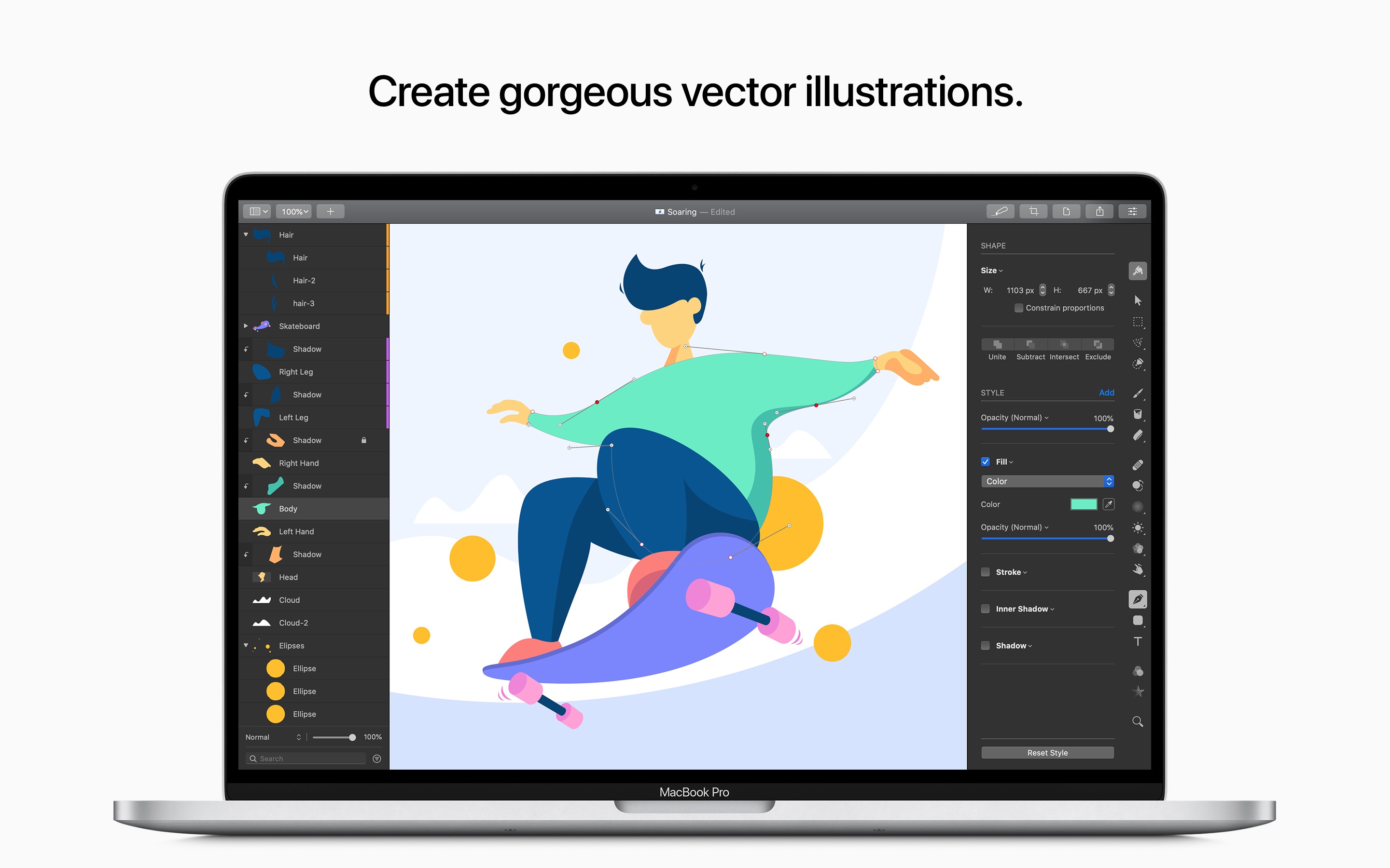 Screenshot do app Pixelmator Pro