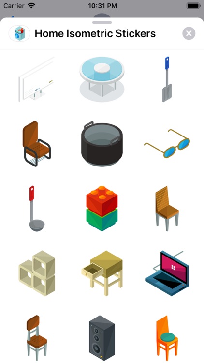 Home Isometric Stickers