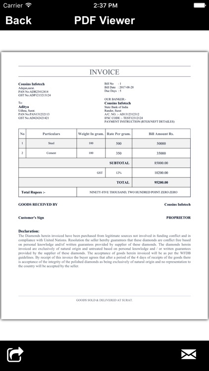 GST Invoice Generator