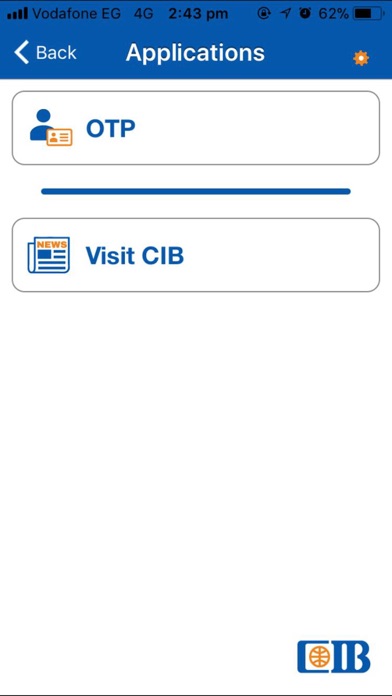 CIB Corporate OTP screenshot 3