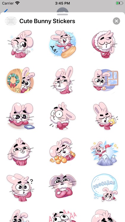 Cute Bunny Stickers pack