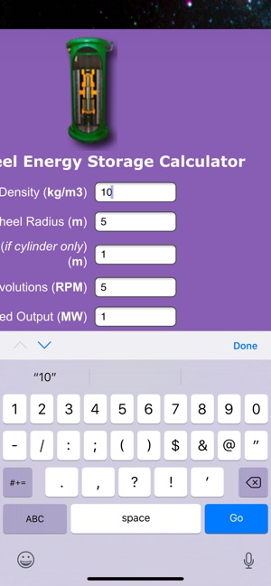 FlyWheel Energy Storage Calc(圖3)-速報App