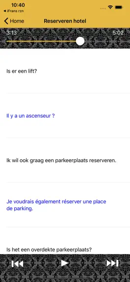 Game screenshot iFrans verblijven taaltrainer apk