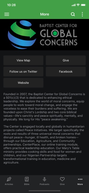 Baptist Center Global Concerns(圖3)-速報App