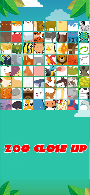 Zoo Close Up - Word Puzzle