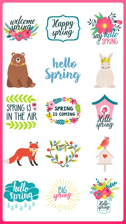 Hello Spring! Easter Stickers