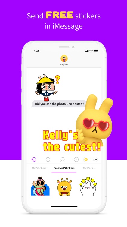 Stickers for iMessage: mojitok
