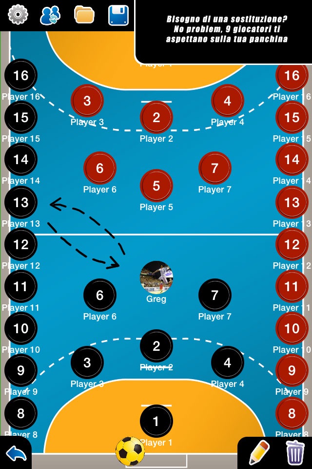 Coach Tactic Board: Handball screenshot 2