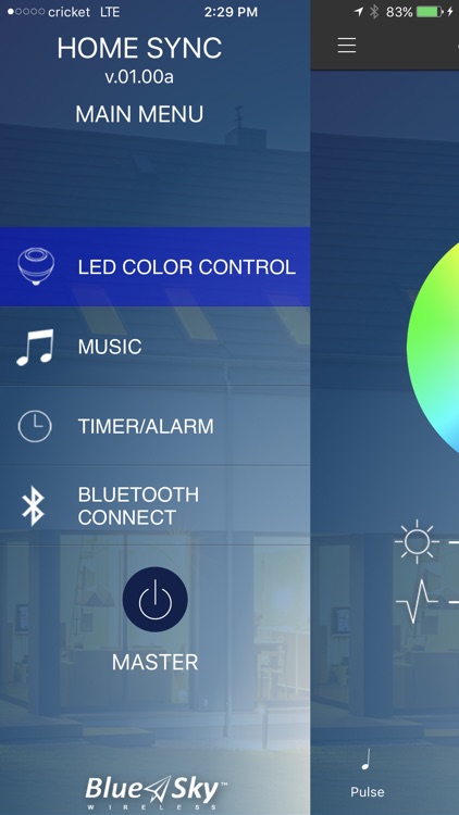 blue sky bluetooth light bulb speaker