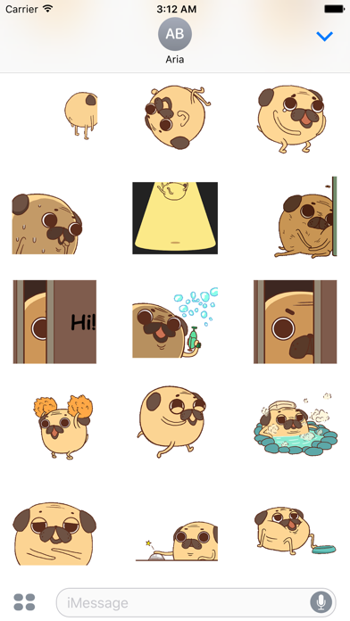 Animated Funny Chubby Pug Dog screenshot 3