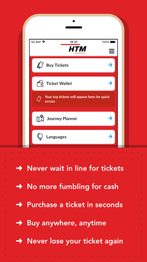 HTM Ticket App