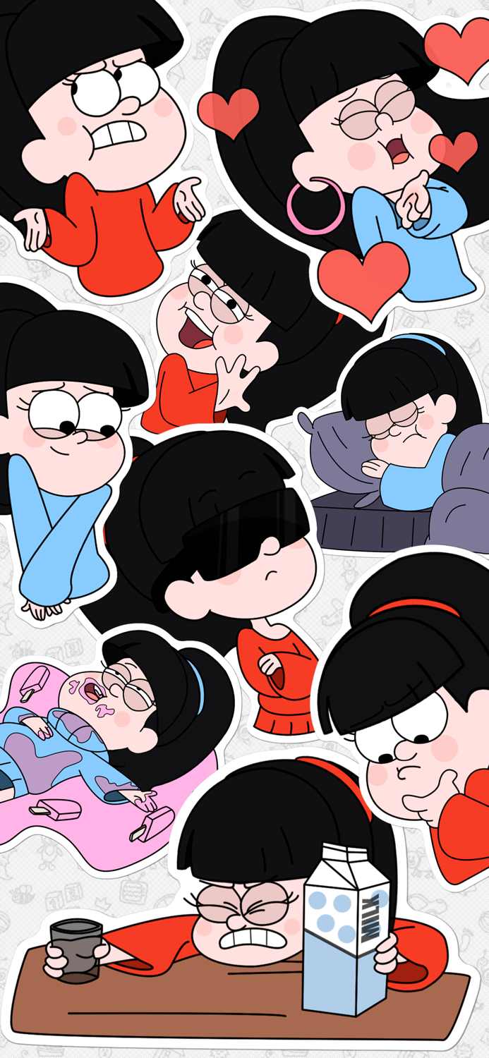 Funny Mia - stickerpack