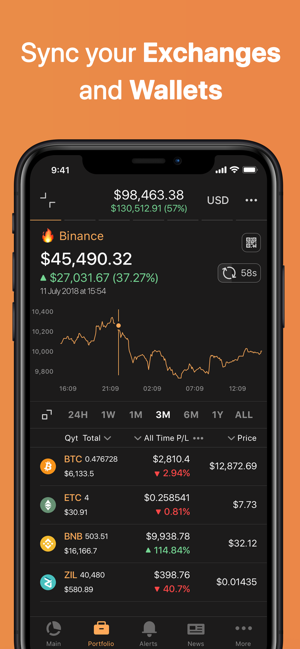 Coin Stats - Crypto Portfolio Screenshot