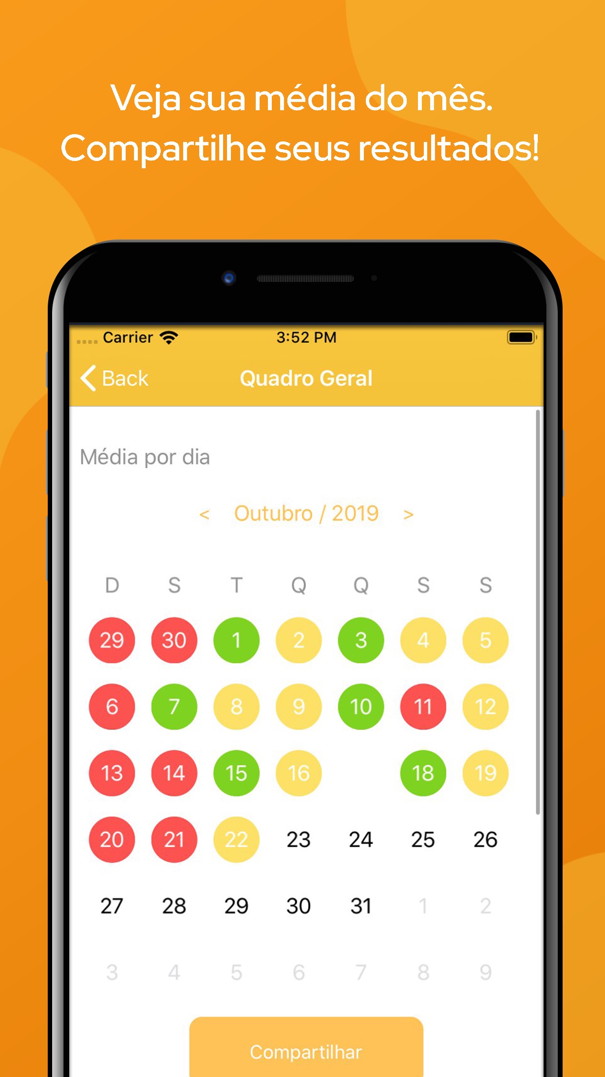 Screenshot do app Diário Alimentar