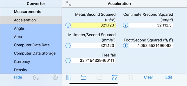 Converter of Units