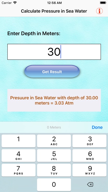 Calculate Pressure In Water screenshot-7