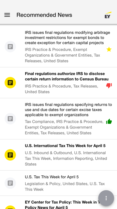 EY Tax News Match screenshot 2