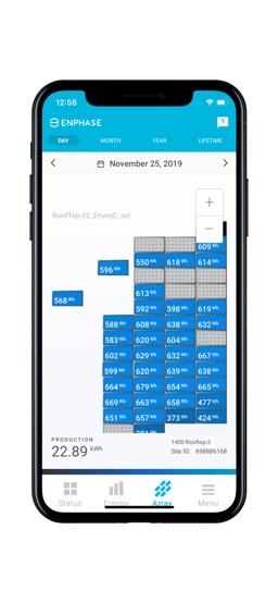 Enphase Enlighten app screenshot