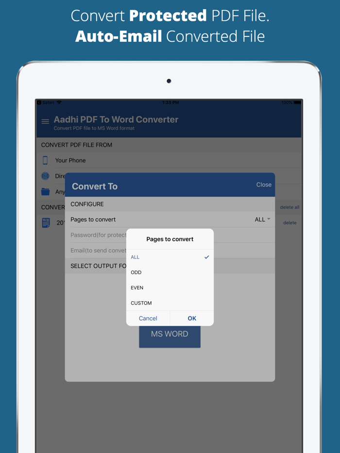 Aadhi PDF to Word Converter Pr