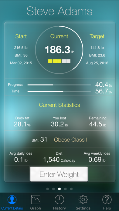 Monitor je gewicht iPhone app afbeelding 1