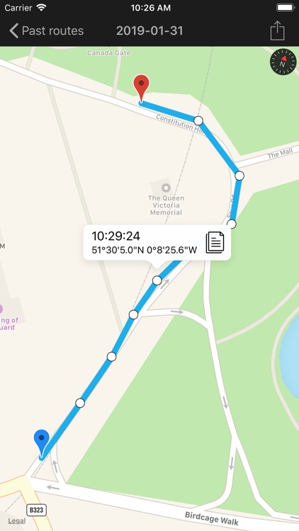 FootMark - Route recorder