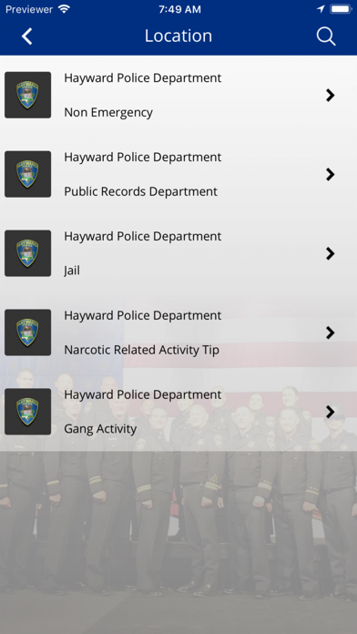 Hayward Police Department screenshot 2