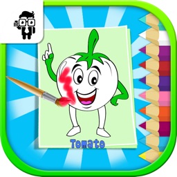 Vegetables Coloring Book