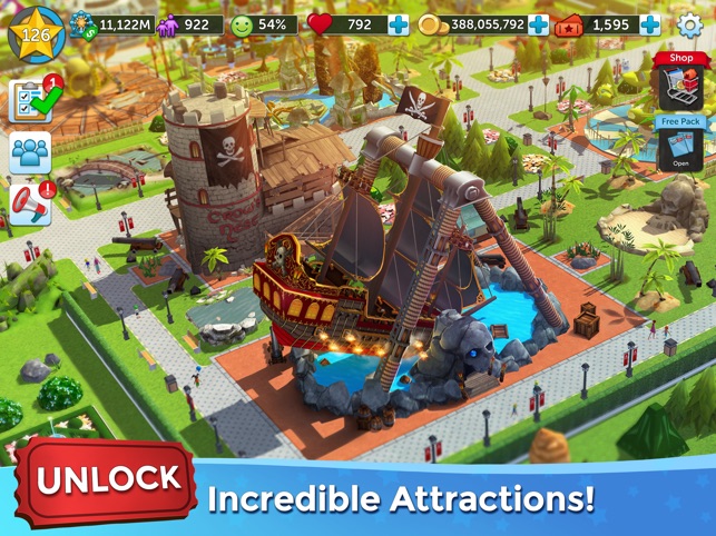 Rollercoaster Tycoon Touch On The App Store - roblox theme park tycoon 2 11 the fastest roller coaster