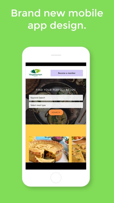 How to cancel & delete Vegetarian Society Recipes from iphone & ipad 1